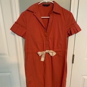 BCBG dress rusty red color